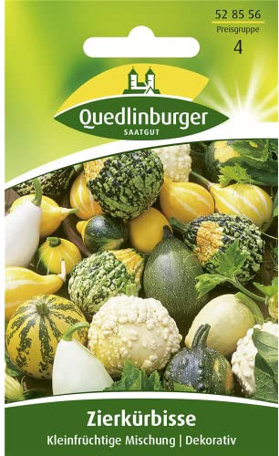 Quedlinburger Zierkürbis 'Kleinfruchtiger Mix', 1 Tüte Samen