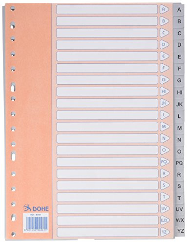 Dohe Basic - A4-index, A-Z, 20 positioner, grå