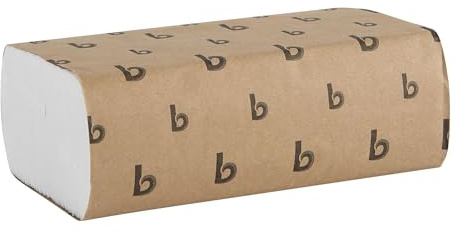 Boardwalk Multifold Disposable Bathroom Paper Hand Towels, 1-Ply, 9 x 9.45, 250 Towels/Pack, 16 Packs/Carton, White