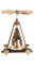 Müller Weihnachtspyramide Engel, 4 Figuren, 30 cm hoch, Natur, original Erzgebirge von Müller Seiffen MU 10312