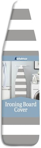 Whitmor Ironing Board Cover with 3mm Foam Pad, Fits 13-15 x 52-54 In