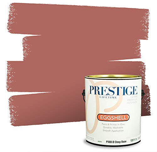 PRESTIGE Paints Interior Paint and Primer In One, 1-Gallon, Eggshell, Comparable Match of Benjamin Moore* Potters Wheel*