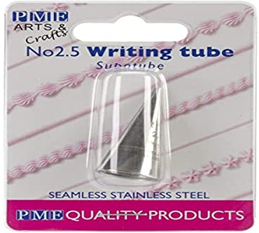 PME ST2.5 Bocchetta Decorativa Professionale, Acciaio Inossidabile, Argento, 1.72 x 1.72 x 3.5 cm