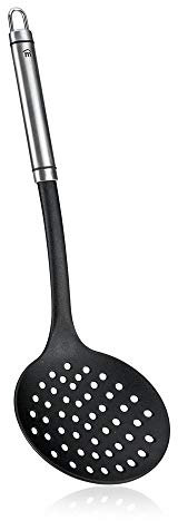 Metaltex Espumadera Nylon/INOX 'Triunfo', Acero Inoxidable, Negro, Estandar