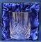 A Fully Cut, 24% Lead Crystal Whisky Tumbler Glass, Boxed,
