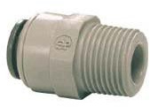 John Guest PI011222S Male Connector, Gray, 3/8 x 1/4 NPTF