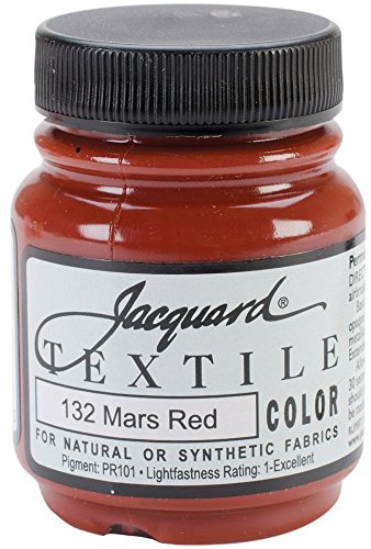 Jacquard Textile Color Mars Red for Clothes, Furniture Upholstery, Shoes or Tote Bags – Indoor & Outdoor