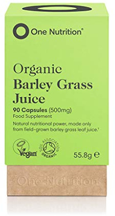 One Nutrition Organic Barley Grass Juice Capsules, Suitable for Vegans, 90 Capsules
