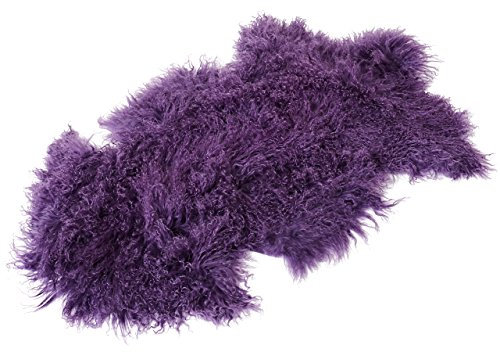 Reissner Lammfelle Naturform Tibetlammfell TP2 100x55cm Farbe lila/blau JAY17