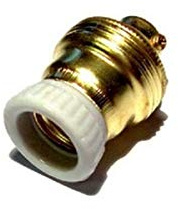 FAI 1036 PORTALAMPADE METALLO E14 LISCIO ANELLO PORCELLANA