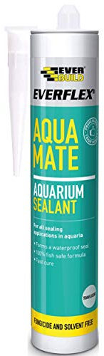 Everbuild Everflex Aqua Mate Aquarium Silicone Sealant – Fungicide-Free – Fast Curing – Clear – 295ml