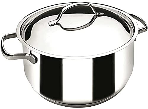 Lacor-32016-KASSEROLE 16 cm. BASIC 20 cm SILVER