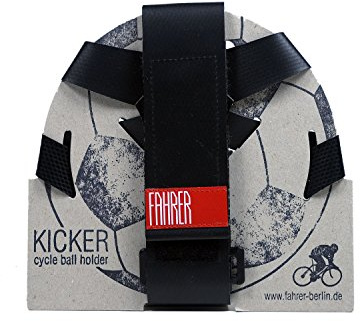 FAHRER Support de Balle | Kicker – pour Football, Handball, Basketball de Taille Standard 5 (Noir)