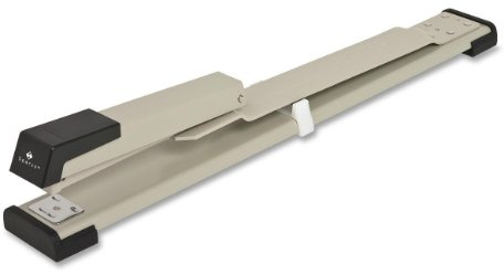 Sparco Long Reach Stapler, 20 Sheet Capacity, Standard Staples, Putty/Black (SPR01316)