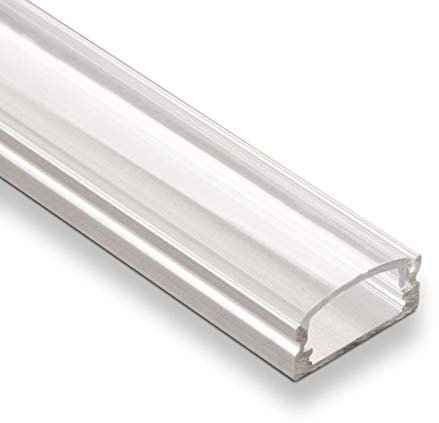 5 Stück SO-TECH® LED Profil-22 mit klarer Abdeckung je 2m für LED Streifen