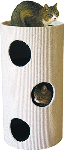 CLEVERCAT Cat Rondo Kratztonne für Ihre Katze, Handgefertigt, Zum Krallenwetzen und verstecken. Made in Germany