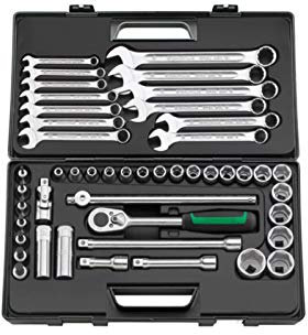 Stahlwille 96032301 Steckschlüsselgarnitur 47-teilig, im robusten, stapelbaren ABS-Kunststoffkasten