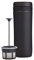 ESPRO Reise-French Press Travel Press, Mini Coffee Maker mit Thermo-Funktion, Edelstahl, Kaffee, to go, 350ml, schwarz