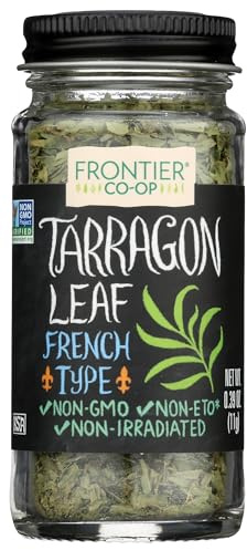 Frontier Co-op Tarragon Leaf, 0.39 Ounce Bottle, Cut & Sifted, Warm Flavor for Sauces, Salads, Dressings, Eggs and More