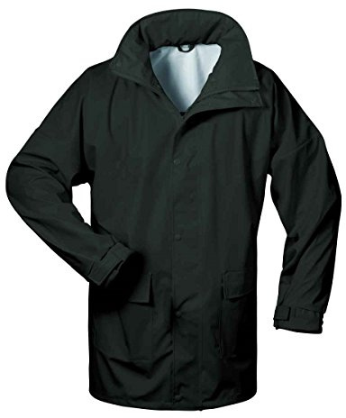 Norway PU-Regenjacke mit Kapuze - schwarz - Größe: XL