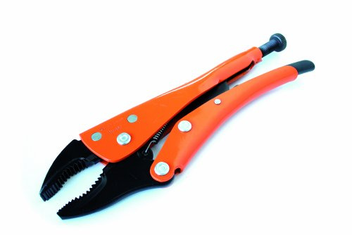 Grip-On 11105 5-Inch Curved Jaw Locking Pliers in Orange Epoxy