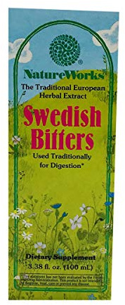 Nature's Way NatureWorks Swedish Bitters Traditional European Herbal Extract Used for Digestion, 3.38 fl. oz.