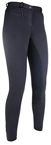 HKM Herren Reithose Stretchy 3/4 Besatz, kanarienvogel gelb/rapsgelb, 40, 556982