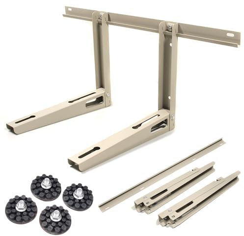 Maclean MC-622 Universal Wandhalterung für Klimaanlage Wärmepumpe Außengerät Wandkonsole 450mm Klimaanlagen Split Klimagerät Stahl verzinkt Tragkraft 100kg