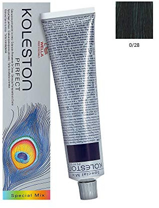 Wella Professionals Koleston Perfect Permanente CremeHaarfarbe, 0/ 28 matt-blau, 1er Pack (1 x 60 ml)