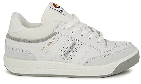 J'hayber Unisex New Olimpo tennissko, Vitt, 11 UK Wide