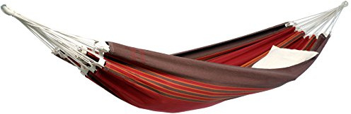 BYER OF MAINE Paradiso Hammock, Authentic Brazilian, Terra Cotta, Recycled Cotton/Polyester Blend, Double, 142 L x 68 W, Holds up to 400lbs