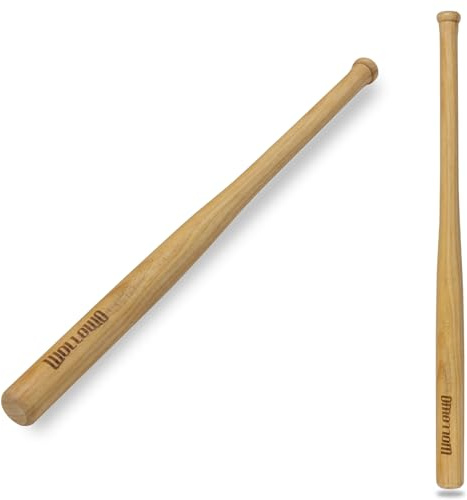 Wollowo Heavy Duty Wooden Baseball/Rounders/Softball Bat 34”