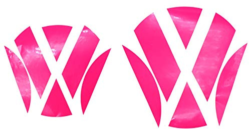 Finest Folia emblem hörn inlägg folie dekal perfekt passform K006/K007 (neonrosa)