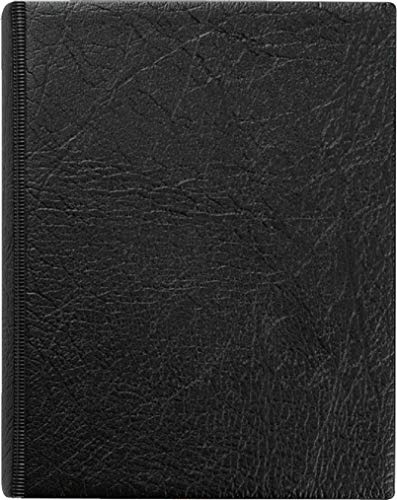 Brunnen 106521090 Ringbuch (A6, 4 Ringe, Kunststoff-Einband inkl. 50 Blatt (liniert), A-Z Register und durchsichtiger Einstecktasche) schwarz