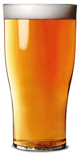 Elite Polycarbonate Tulip Pint Tumblers CE 20oz / 568ml - Set of 4 - Plastic Beer Glasses