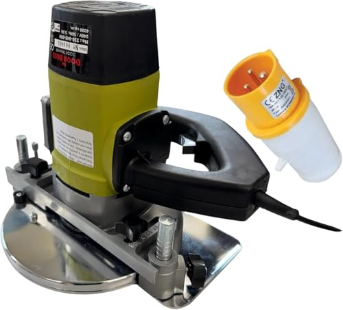 Door Boss Door Trimmer 110v (Site use only- Transformer req'd) Includes Metal Transport Box and Blade