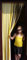 Slat type Door Curtain,Bug Blind,Fly Blind,Strip Blind-YELLOW & WHITE - 80cm wide x 200cm drop