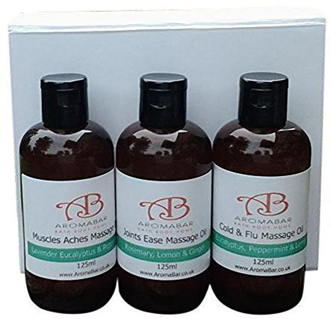 Aromabar Massage Oil Gift Set: Winter Therapy 3 x 125ml