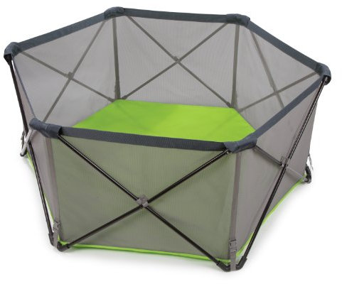 Summer Infant Pop 'N Play Portable Playpen | Portable Play Area, Ultra-Lightweight, Compact Fold Playard with Water-Resistant Floor & Visible Mesh Sides | Includes Travel Bag with Strap | Green