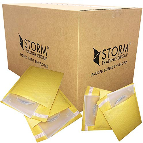 100 Gold Padded CD Size Bubble Envelopes/Mailer 165X170mm Envelope