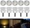 CHNXU 10er Set Terrassen Einbaustrahler LED Bodeneinbaustrahler Ø30mm 0.6W Aussen DC12V Warmes Weiß IP67 Wasserdicht LED Einbauleuchten Deckenstrahler für Küche Garten Treppen Bad Balkon