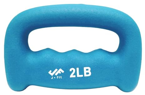 JFIT Neopren D-grepp hantel vikt, 0,9 kg, 0,9 kg