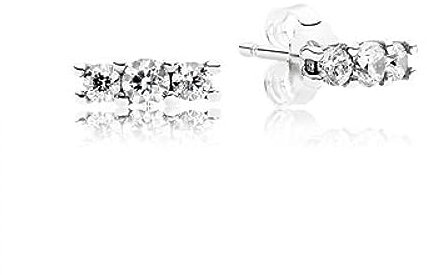 Pandora Timeless Sparkling Silver stud earrings with clear cubic zirconia
