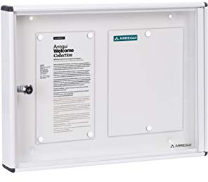 ARREGUI PAN41 Panel de Anuncios de aluminio y metacrilato para 2 hojas DIN A4, blanco
