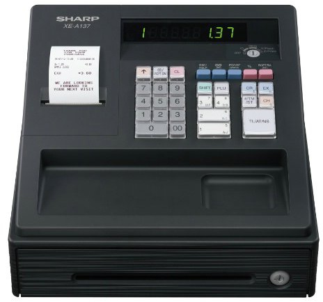 Sharp Electronic Cash Register Model XE-A137 Black