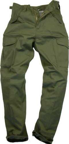 Blue Castle Mens Plain Combat Trousers - Size: 32, Colour: Green, Lenght: 31