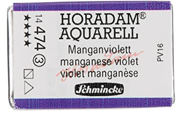 Schmincke – HORADAM® AQUARELL - feinste Künstler-Aquarellfarben, 474 Manganviolett, 14 474 043, 1/1 Näpfchen