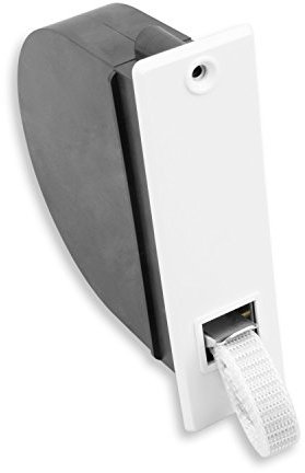 DIWARO® Mini Einlass-Gurtwickler | Lochabstand 130 mm | mit 4,5 m Gurt | weiß