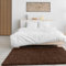 VIMODA Prime Shaggy Hochflor Langflor Teppich Einfarbig Modern Braun, Maße:120x170 cm