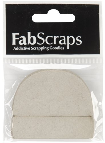 Fabscraps Die-Cut Chipboard Embellishment, Sticker Hanging Sign, 2.3 by 2.3-Inch